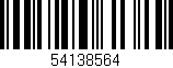 Código de barras (EAN, GTIN, SKU, ISBN): '54138564'
