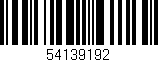 Código de barras (EAN, GTIN, SKU, ISBN): '54139192'