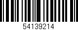 Código de barras (EAN, GTIN, SKU, ISBN): '54139214'