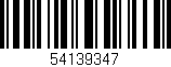 Código de barras (EAN, GTIN, SKU, ISBN): '54139347'