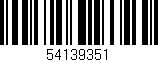 Código de barras (EAN, GTIN, SKU, ISBN): '54139351'