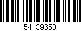 Código de barras (EAN, GTIN, SKU, ISBN): '54139658'