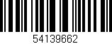 Código de barras (EAN, GTIN, SKU, ISBN): '54139662'