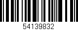 Código de barras (EAN, GTIN, SKU, ISBN): '54139832'