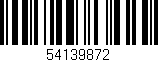 Código de barras (EAN, GTIN, SKU, ISBN): '54139872'