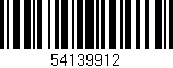 Código de barras (EAN, GTIN, SKU, ISBN): '54139912'