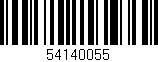 Código de barras (EAN, GTIN, SKU, ISBN): '54140055'