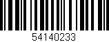 Código de barras (EAN, GTIN, SKU, ISBN): '54140233'