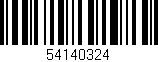 Código de barras (EAN, GTIN, SKU, ISBN): '54140324'