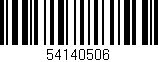 Código de barras (EAN, GTIN, SKU, ISBN): '54140506'