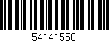 Código de barras (EAN, GTIN, SKU, ISBN): '54141558'