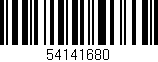 Código de barras (EAN, GTIN, SKU, ISBN): '54141680'