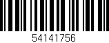 Código de barras (EAN, GTIN, SKU, ISBN): '54141756'