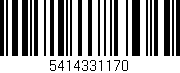 Código de barras (EAN, GTIN, SKU, ISBN): '5414331170'