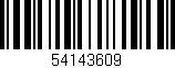 Código de barras (EAN, GTIN, SKU, ISBN): '54143609'
