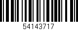 Código de barras (EAN, GTIN, SKU, ISBN): '54143717'