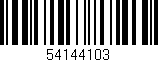 Código de barras (EAN, GTIN, SKU, ISBN): '54144103'