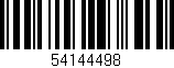 Código de barras (EAN, GTIN, SKU, ISBN): '54144498'