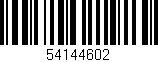 Código de barras (EAN, GTIN, SKU, ISBN): '54144602'