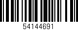 Código de barras (EAN, GTIN, SKU, ISBN): '54144691'