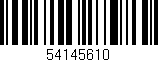 Código de barras (EAN, GTIN, SKU, ISBN): '54145610'