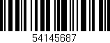 Código de barras (EAN, GTIN, SKU, ISBN): '54145687'