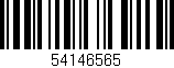 Código de barras (EAN, GTIN, SKU, ISBN): '54146565'