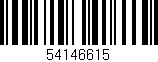 Código de barras (EAN, GTIN, SKU, ISBN): '54146615'