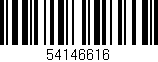 Código de barras (EAN, GTIN, SKU, ISBN): '54146616'