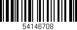 Código de barras (EAN, GTIN, SKU, ISBN): '54146708'