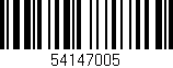 Código de barras (EAN, GTIN, SKU, ISBN): '54147005'