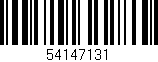 Código de barras (EAN, GTIN, SKU, ISBN): '54147131'
