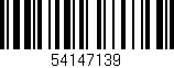 Código de barras (EAN, GTIN, SKU, ISBN): '54147139'