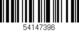 Código de barras (EAN, GTIN, SKU, ISBN): '54147396'