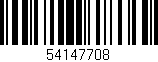 Código de barras (EAN, GTIN, SKU, ISBN): '54147708'