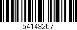 Código de barras (EAN, GTIN, SKU, ISBN): '54148267'