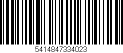 Código de barras (EAN, GTIN, SKU, ISBN): '5414847334023'