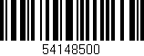 Código de barras (EAN, GTIN, SKU, ISBN): '54148500'