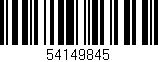 Código de barras (EAN, GTIN, SKU, ISBN): '54149845'
