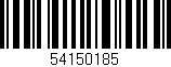 Código de barras (EAN, GTIN, SKU, ISBN): '54150185'