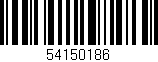 Código de barras (EAN, GTIN, SKU, ISBN): '54150186'