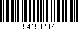 Código de barras (EAN, GTIN, SKU, ISBN): '54150207'