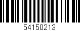 Código de barras (EAN, GTIN, SKU, ISBN): '54150213'