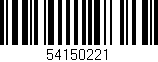 Código de barras (EAN, GTIN, SKU, ISBN): '54150221'