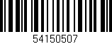 Código de barras (EAN, GTIN, SKU, ISBN): '54150507'