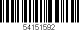 Código de barras (EAN, GTIN, SKU, ISBN): '54151592'