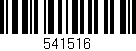 Código de barras (EAN, GTIN, SKU, ISBN): '541516'
