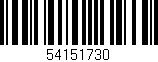 Código de barras (EAN, GTIN, SKU, ISBN): '54151730'