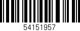Código de barras (EAN, GTIN, SKU, ISBN): '54151957'