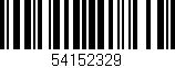 Código de barras (EAN, GTIN, SKU, ISBN): '54152329'